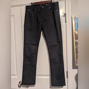 RVCA PVSH/Fresh Mens 34 Straight 5-Pocket Jeans Trousers Black Moisture Wick